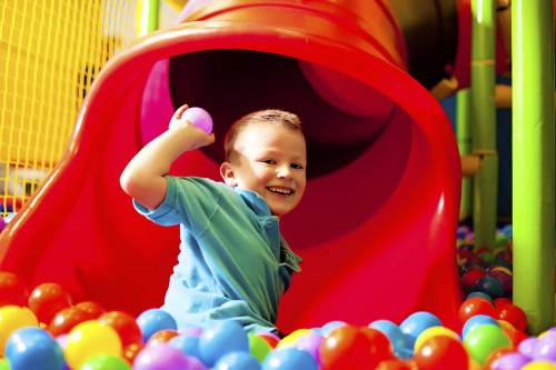 kid slide balls